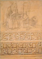 St. Jerome in Penitence, with a lion